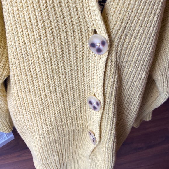 Free People Mustard Button-Up Cardigan - Picture 4 of 8